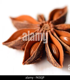 L'anis étoilé spice, tourné avec un objectif macro Banque D'Images
