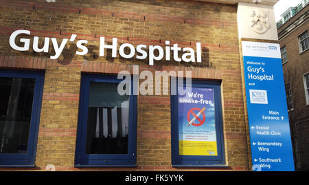 Guy's Hospital, le London Borough of Southwark, Londres, Angleterre, Royaume-Uni Banque D'Images