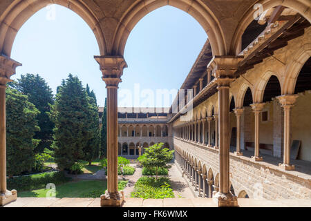 Reial Monestir de Santa Maria de Pedralbes. Barcelone. Banque D'Images