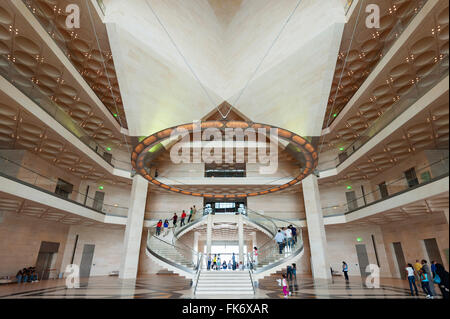 Intérieur du Musée d'Art islamique de Doha au Qatar Banque D'Images