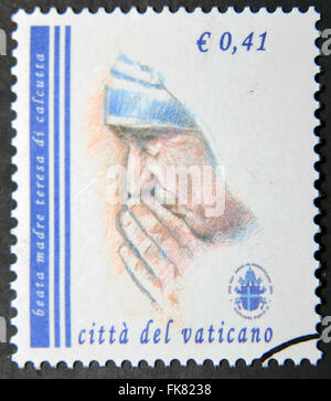 VATICAN - circa 2003 : timbre imprimé au Vatican montre Mère Teresa, vers 2003. Banque D'Images