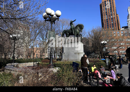 Union Square Park 14th St., New York City Banque D'Images