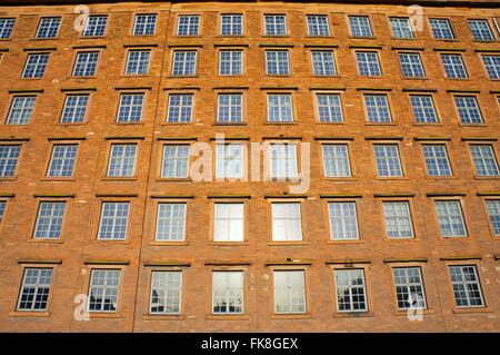 Shaddon Mill. Ancienne usine textile Junction Street, Shaddongate, Cumbria, Carlisle, Angleterre, Royaume-Uni, Europe. Banque D'Images