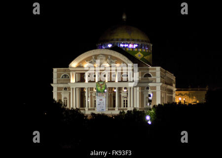 Teatro Amazonas - construit en 1896 au cours de l'Cycle en caoutchouc Banque D'Images