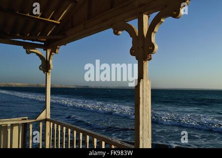 Maison traditionnelle - Plage à COLAN. .Département de Piura au Pérou Banque D'Images