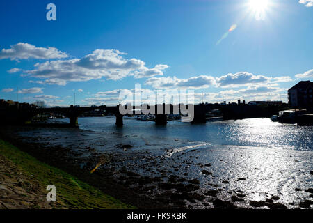 COBDEN BRIDGE DU RIVERSIDE PARK SOUTH. Banque D'Images