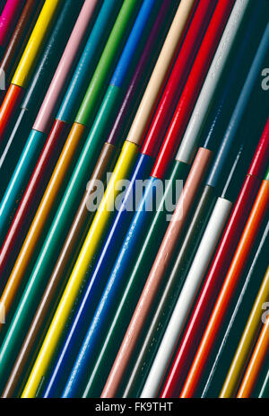 Close-up of colorful crayons dessin Banque D'Images