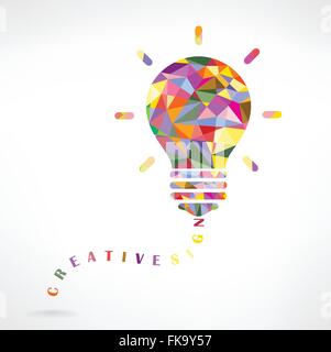 Ampoule Lumière créative idée concept background design.L'éducation et la connaissance concept.symbole d'affaires.vector illustration contient Illustration de Vecteur
