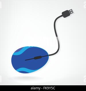 L'icône de la souris d'ordinateur, vector illustration Illustration de Vecteur