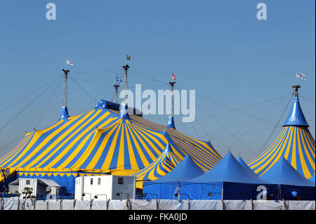 Le Cirque du Soleil dans le parc Villa Lobos - quartier Alto de Pinheiros Banque D'Images