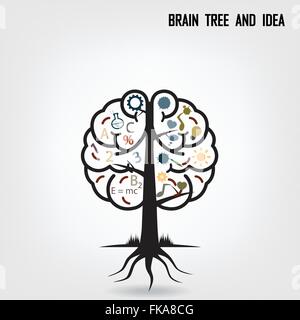 Cerveau créatif idée concept background design pour poster flyer brochure couverture ,idée commerciale ,abstract background.