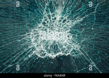 La fenêtre de verre cassée Banque D'Images