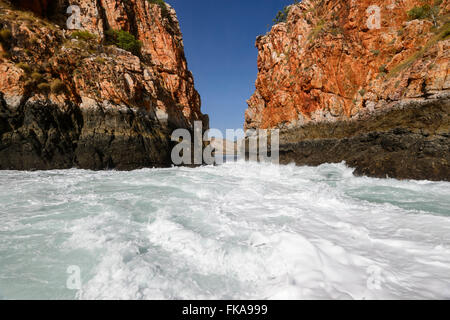 Chutes horizontales, région de Kimberley, Australie occidentale Banque D'Images