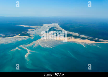 Vue aérienne de la côte nord de l'Australie Occidentale Banque D'Images