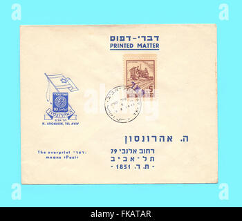 Timbres émis par le Fonds National Juif (Keren Kayemet Leyisrael hébreu : abrégé en KKL le KKL le KKL) ou simplement à faire mo Banque D'Images