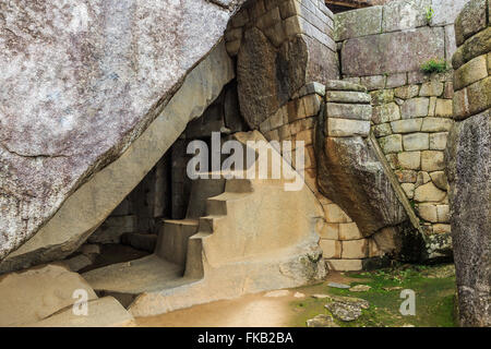 Le Pérou, Cuzco, anciennes ruines de Machu Picchu Banque D'Images