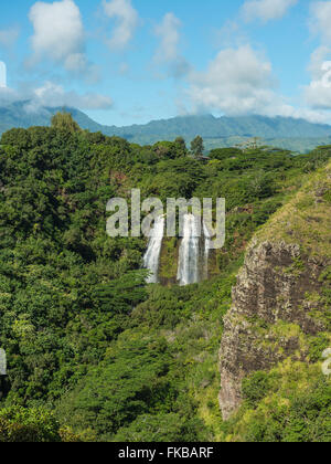 Wailua falls in Banque D'Images