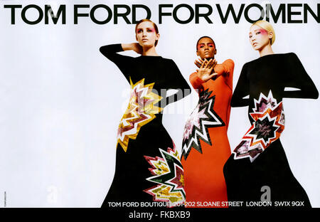 2010s UK Magazine annonce Tom Ford Banque D'Images