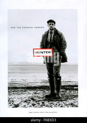 2010s UK Hunter Annonce magazine Banque D'Images