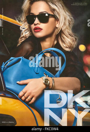 2010s UK Magazine annonce DKNY Banque D'Images