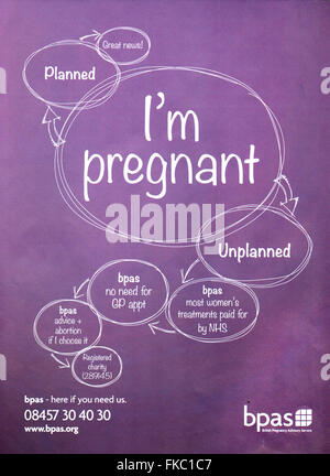 2010s UK British Pregnancy Advisory Service Publicité Magazine Banque D'Images