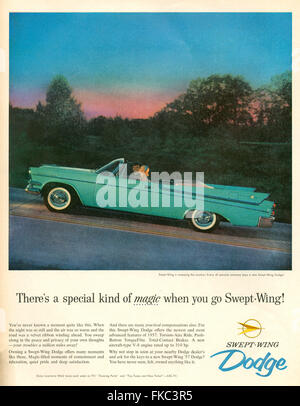 1950 USA Dodge Annonce magazine Banque D'Images