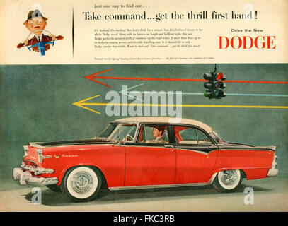 1950 USA Dodge Annonce magazine Banque D'Images