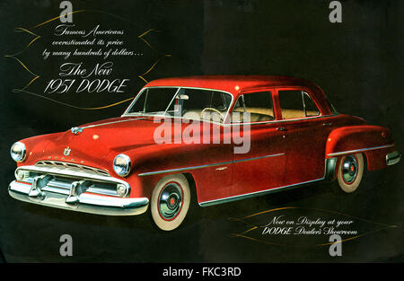 1950 USA Dodge Annonce magazine Banque D'Images