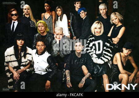 2010s UK Magazine annonce DKNY Banque D'Images