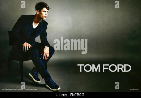 2010s UK Magazine annonce Tom Ford Banque D'Images