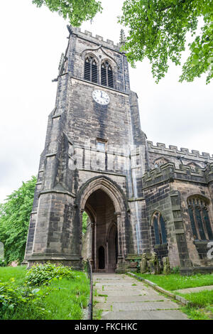 L'église St Mary Sandbach, Cheshire, Angleterre, Royaume-Uni Banque D'Images