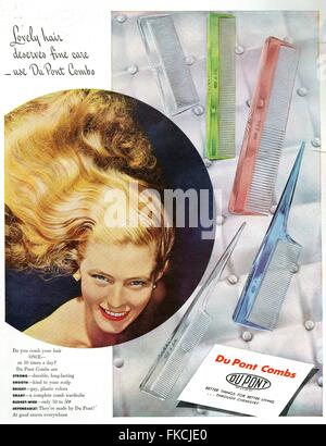 1950 USA Magazine annonce DuPont Banque D'Images