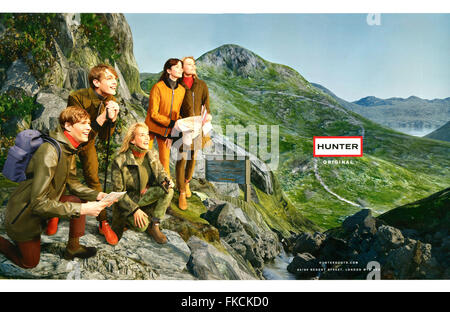 2010s UK Hunter Annonce magazine Banque D'Images