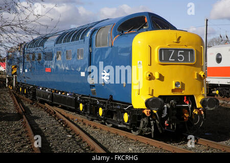 Classe 55 English Electric locomotive diesel "eltic' '55009' Alycidon Banque D'Images