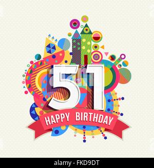 51 Ans Anniversaire Ruban Image Vectorielle Stock Alamy