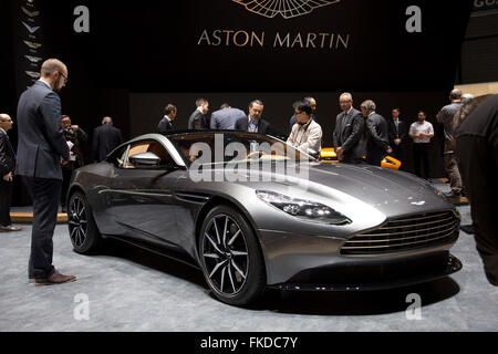 Aston Martin DB11 supercar au Salon de Genève 2016 Banque D'Images