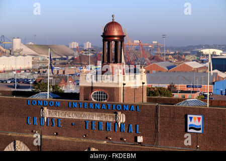 London International Cruise Terminal, Tilbury, Essex, UK Banque D'Images