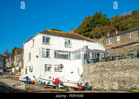 Highfield Hôtel et restaurant près du port à Portloe à Cornwall, England, UK Banque D'Images