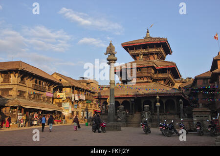 Magella Temple sur Tachupal Tole, Bhaktapur, Népal Banque D'Images