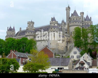 Château de Pierrefonds dans le Nord de la France Banque D'Images