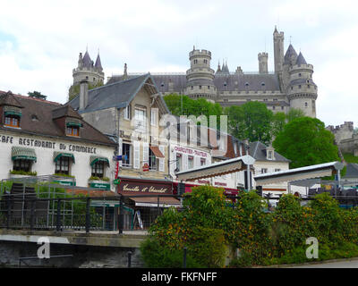 Château de Pierrefonds dans le Nord de la France Banque D'Images