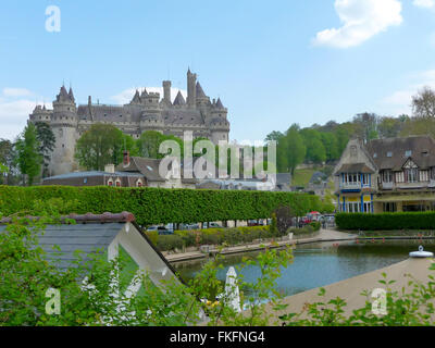 Château de Pierrefonds dans le Nord de la France Banque D'Images