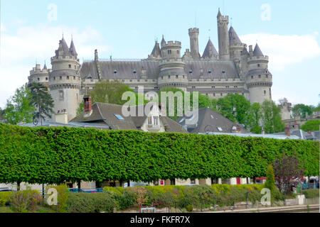 Château de Pierrefonds dans le Nord de la France Banque D'Images