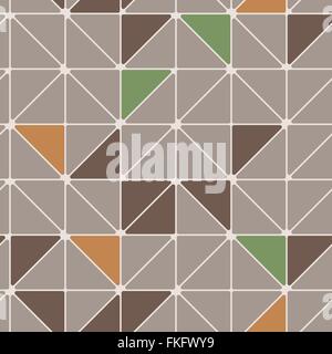 Motif géométrique abstraite vectoriel continu de triangles colorés Illustration de Vecteur