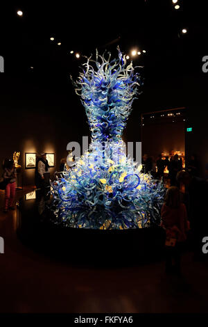 Chihuly Jardin et verre, un musée à Seattle, Washington, met en valeur l'art de Dale Chihuly. Banque D'Images