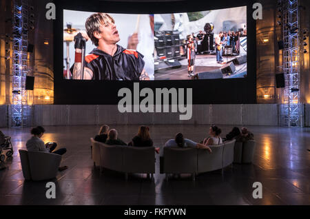 L'EMP est un organisme à but non lucratif Musée museum, dédié à la culture populaire contemporaine, situé à Seattle, Washington. Banque D'Images