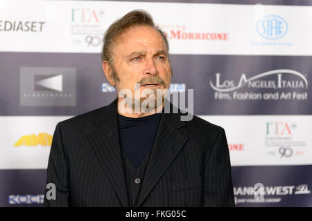 22 FÉVRIER 2016 : l'acteur Franco Nero au Los Angeles Film Festival italien. Banque D'Images