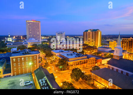 Tallahassee, Floride, USA sur le centre-ville. Banque D'Images