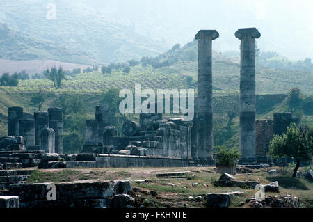 Temple d'Artémis, Sardes, Turquie Banque D'Images