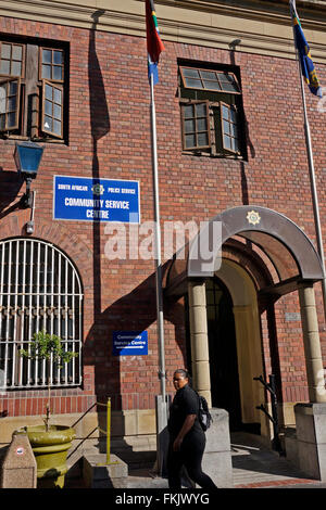 Le Cape Town Central de Police de Buitenkant Street, Cape Town, Afrique du Sud. Banque D'Images